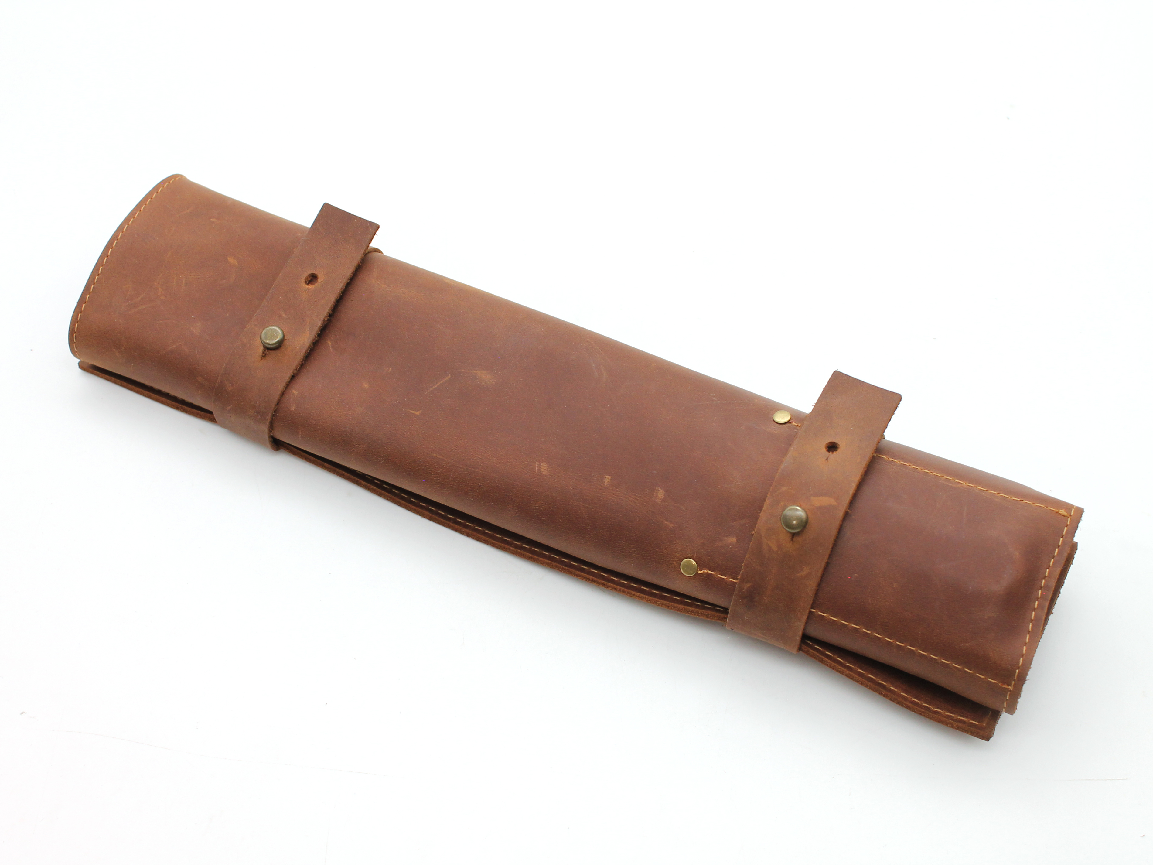 Скрутка(сумка) для 3х ножей (кожаная)