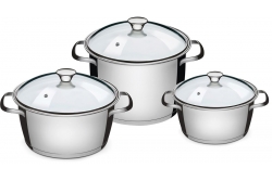 Tramontina Allegra Набор кастрюль 3 пр. 65660/024 (подходит для индукционных плит)